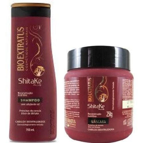 Bio Extratus Shitake Plus Kit Shampoo 350ml + Máscara 250g