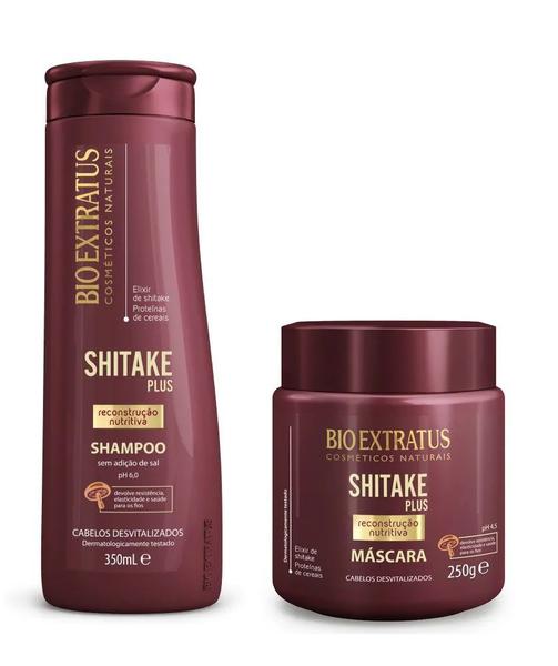 Bio Extratus Shitake Plus Kit Shampoo 350ml + Máscara 250g