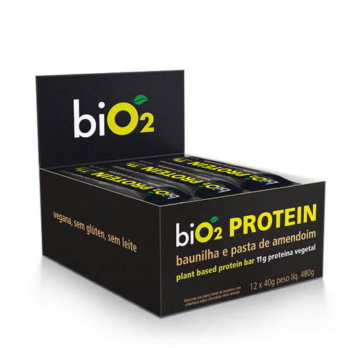 BIO2 Protein Bar Baunilha e Amendoim 12x40g