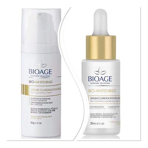 Bio Whitening Creme Clareador + Serum Clareador Bioage