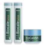 Biocale Mix Kit Manutenção Cauterização De Argan Shampoo + Máscara + Leave-in