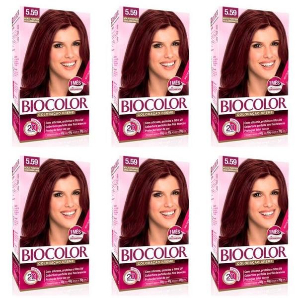 Biocolor Coloração Kit 5.59 Acaju Purpura (Kit C/06)