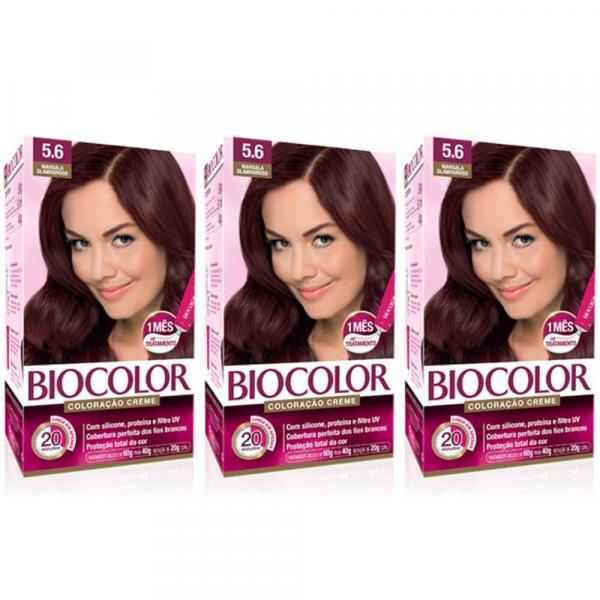 Biocolor Coloração Kit 5.6 Vermelho Rubi (Kit C/03)