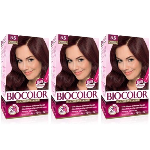 Biocolor Coloração Kit 5.6 Vermelho Rubi (kit C/03)