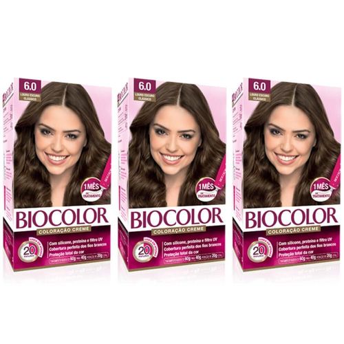 Biocolor Coloração Kit 6.0 Louro Intenso (kit C/03)