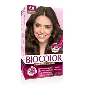 Biocolor Kit Coloração Creme 6.0 Louro Escuro Clássico