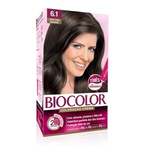 Biocolor Kit Coloração Creme 6.1 Louro Cinza Moderno