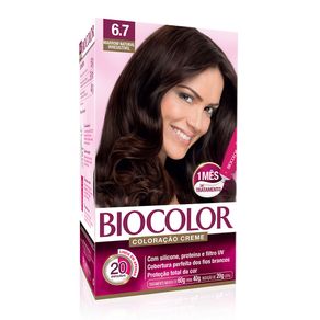 Biocolor Kit Coloração Creme 6.7 Marrom Natural Irrestível