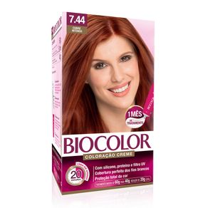 Biocolor Kit Coloração Creme 7.44 Cobre Intenso