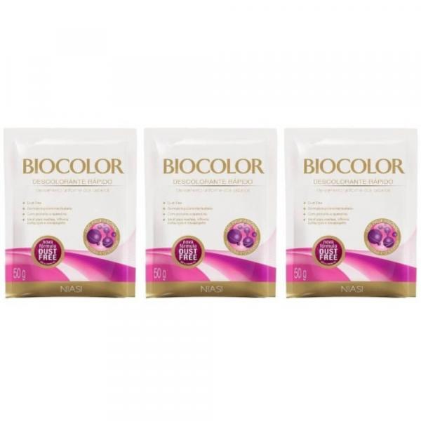 Biocolor Pó Descolorante 50g (Kit C/03)