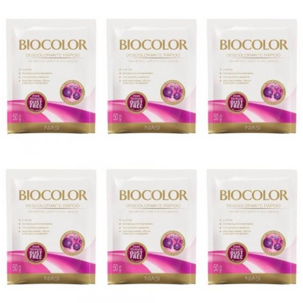 Biocolor Pó Descolorante 50g (Kit C/06)