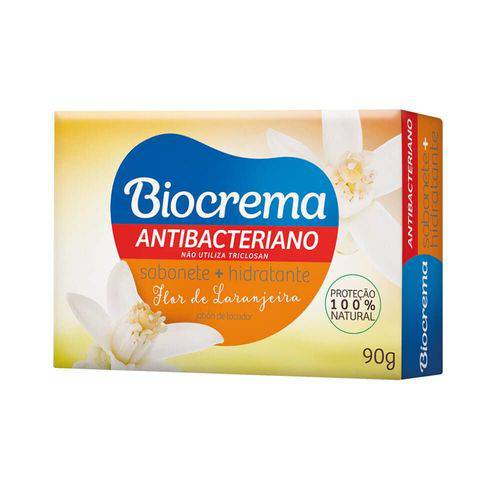 Biocrema Flor de Laranjeira Sabonete Barra Antibacteriano 90g