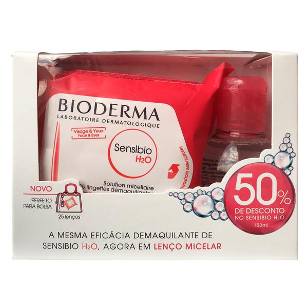 Bioderma Sensibio H2O Kit - Lenço Micelar + Solução Micelar