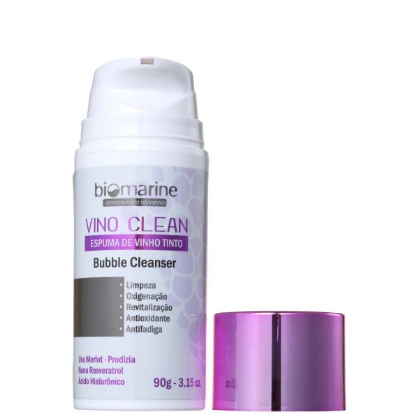 Biomarine Vino Clean Bubble Cleanser - Espuma de Limpeza Facial 90g