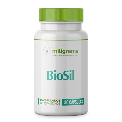 Biosil 300Mg - Pele, Unhas e Cabelos Mais Fortes - 30 Cápsulas