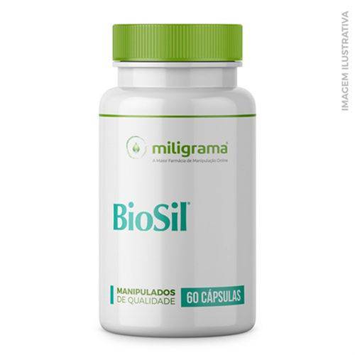 Biosil 300mg - Pele, Unhas e Cabelos Mais Fortes - 60 Cápsulas