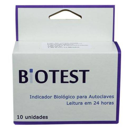 Biotest Biomeck Cienífica Indicador Biológico com 10 Unids.