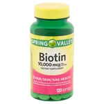 Biotina 10000mcg Spring Valley - 120 Capsulas