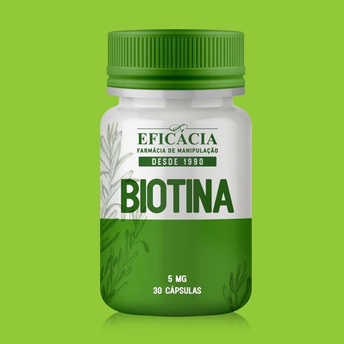 Biotina 5 Mg - 30 Cápsulas