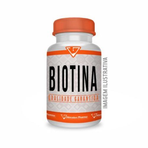 Biotina 5 Mg - 60 Cápsulas - Fortalecimento cabelos, unhas e melhora do aspecto geral da pele