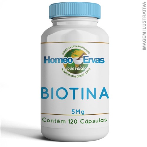 Biotina 5Mg - 120 Cápsulas