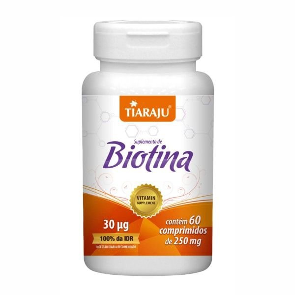 Biotina - 60 Comprimidos - Tiaraju