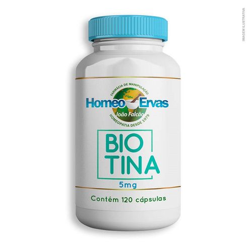 Biotina (Vitamina B9) 5Mg 120 Cápsulas