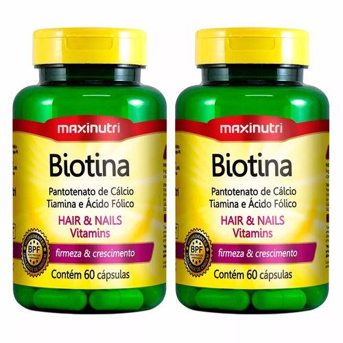 Biotina - 2x 60 Cápsulas - Maxinutri