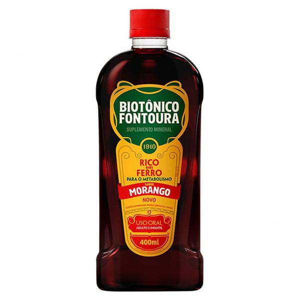 Biotonico Fontoura Solução Oral Morango 400mL