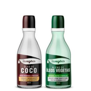 Biovegetais Óleo de Coco + Blend de Óleos Vegetais - 80ml Cada