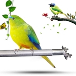 Birdcage Stands Bird Perch Parrot Stainless Steel Bird Standing Rod Teether M
