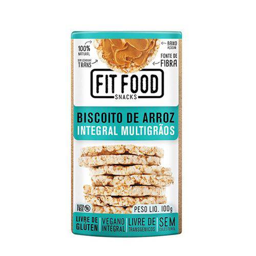 Biscoito de Arroz Multigrãos Integral - 30g - Fit Food