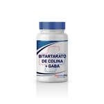 Bitartarato de colina + Gaba com 60 cápsulas