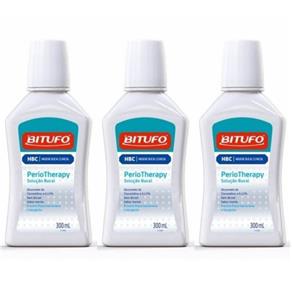 Bitufo Perio Therapy Enxaguante Bucal 300ml - Kit com 03