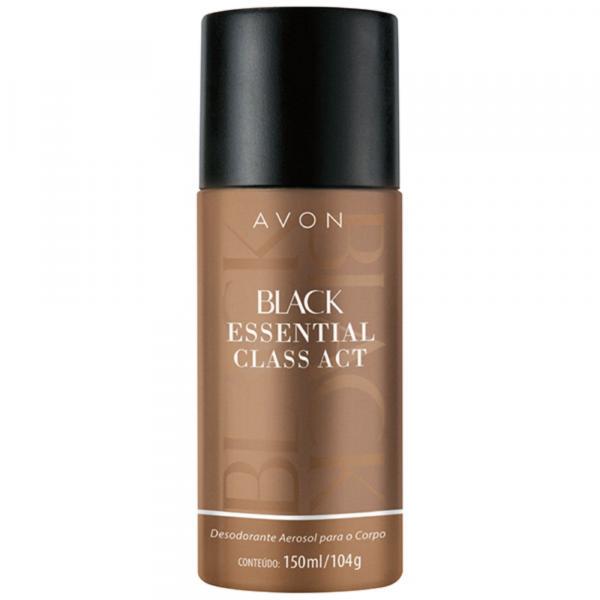 Black Essential Class Act Desodorante Aerosol Corpo 150ml - Avon