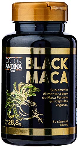 Black Maca 60 Cápsulas, Color Andina