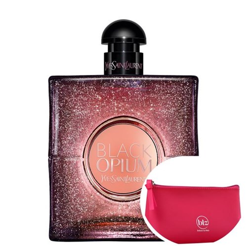 Black Opium Glow Yves Saint Laurent EDT - Perfume Feminino 90ml+Beleza na Web Pink - Nécessaire