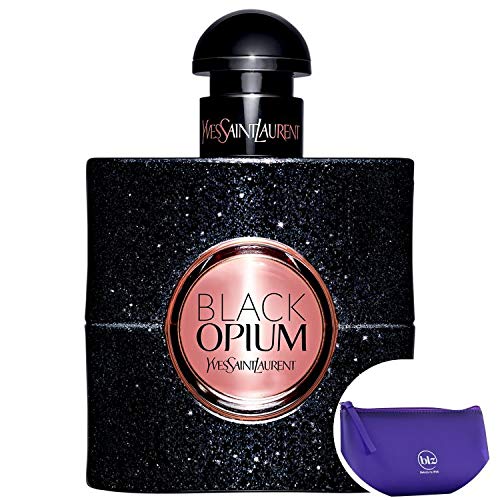 Black Opium Yves Saint Laurent Eau De Parfum - Perfume Feminino 30ml+necessaire Roxo Com Puxador