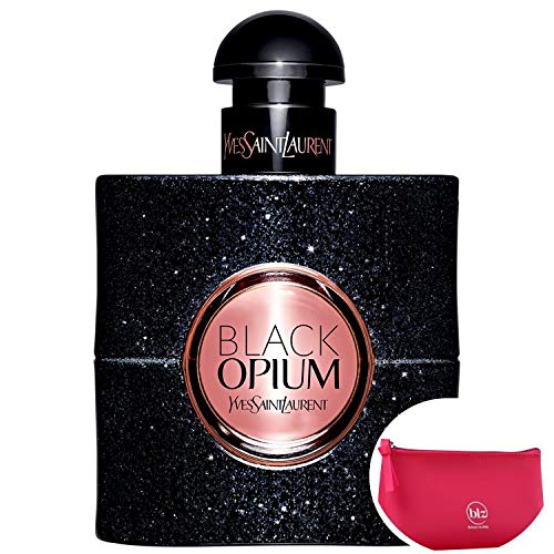 Black Opium Yves Saint Laurent Eau De Parfum - Perfume Feminino 50ml+necessaire Pink Com Puxador