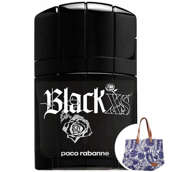Black XS For Him Paco Rabanne Eau de Toilette - Perfume Masculino 30ml+Bolsa Estampada Beleza na Web