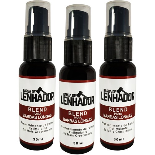 Blend Barba de Lenhador - Kit Blend 3 Meses (Estimulante de Crescimento)