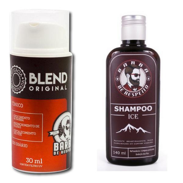 Blend Original 30 Ml + Shampoo Ice 140 Ml Barba de Respeito