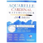 Bloco de Papel Para Aquarela Cardinal A4 300G CLAIREFONTAINE, Branco