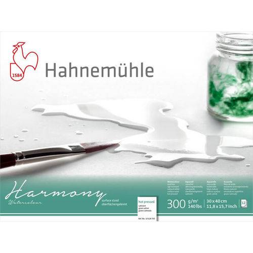 Bloco Pintura Hahnemuhle Harmony 30x40cm 300gr Hp 12fls