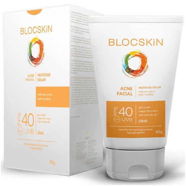 Blocskin Protetor Solar Facial Fps40 Anti Acne e Pele Oleosa