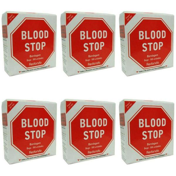 Blood Stop Curativo Antisséptico C/500 (Kit C/06)