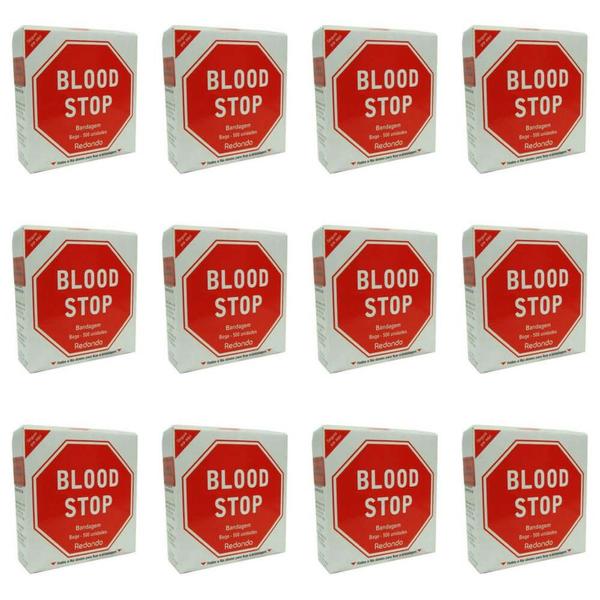 Blood Stop Curativo Antisséptico C/500 (Kit C/12)