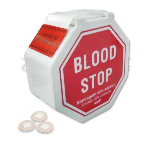 Blood Stop Mini Curativos Redondinhos Antisséptico C/ 200 Unidades