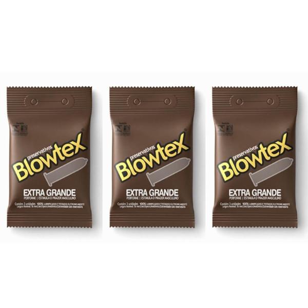 Blowtex Preservativo Premium Extra Grande C/3 (Kit C/03)