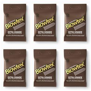 Blowtex Preservativo Premium Extra Grande com 3 - Kit com 06